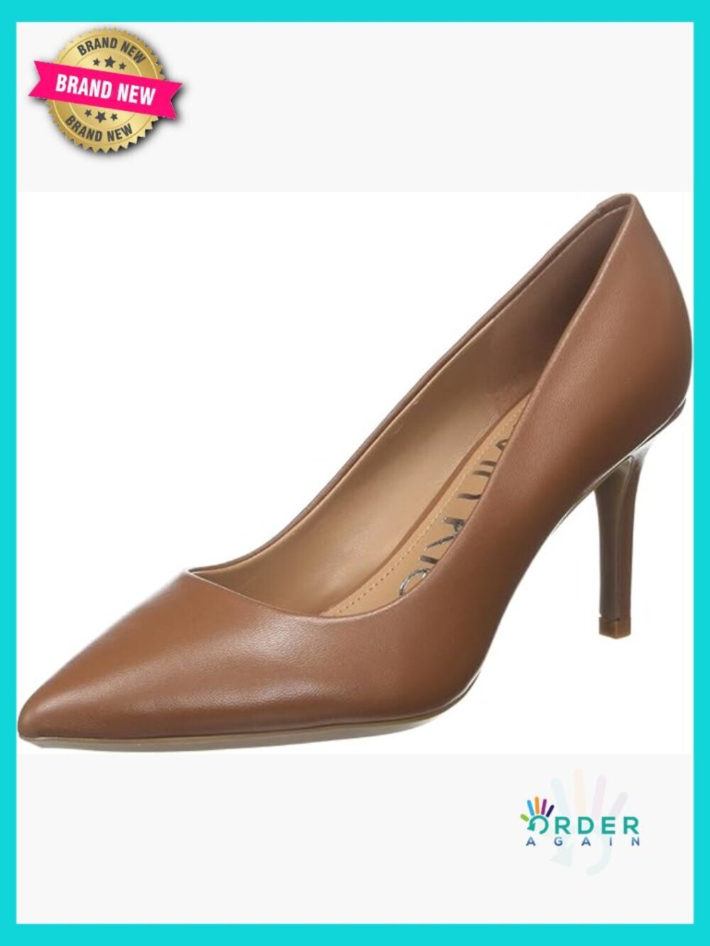 Pointed Toe Stiletto Pump Slip On Cushioned Insole Leather Classic Chic Heels